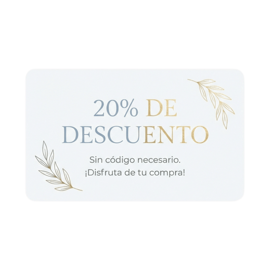 Cupón del 20% en tu segunda compra