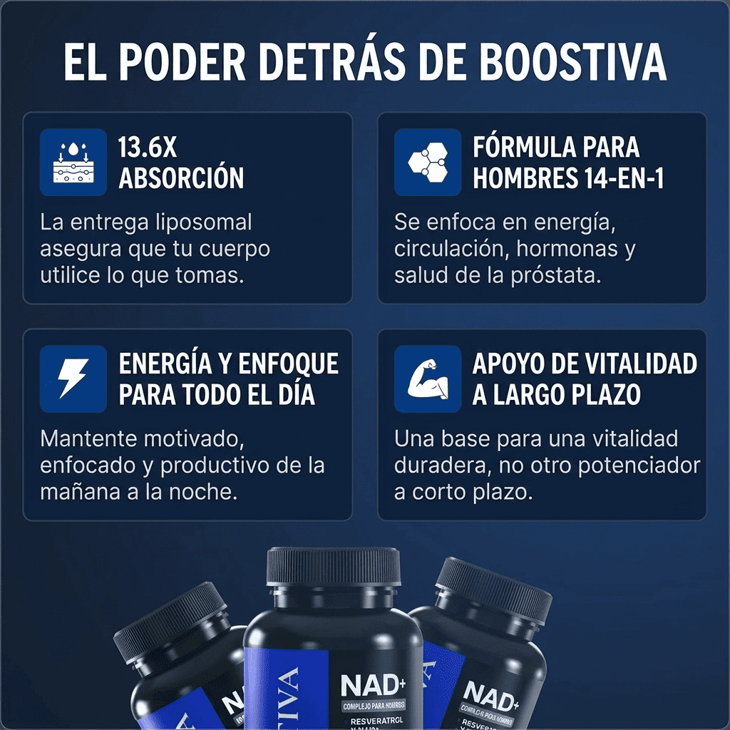 Fórmula de máxima potencia: NAD+ liposomal para hombres - Upper
