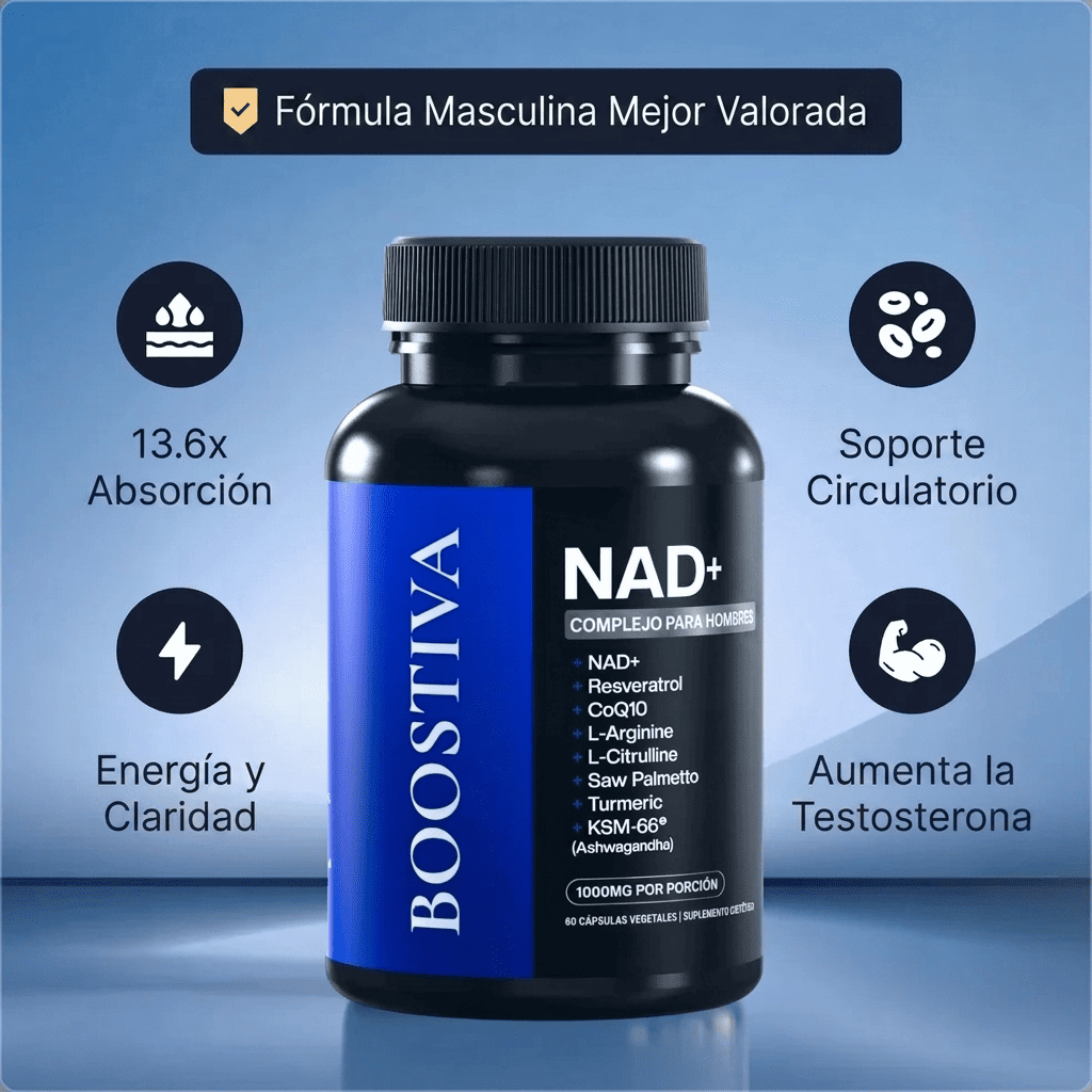 Fórmula de máxima potencia: NAD+ liposomal para hombres - Upper