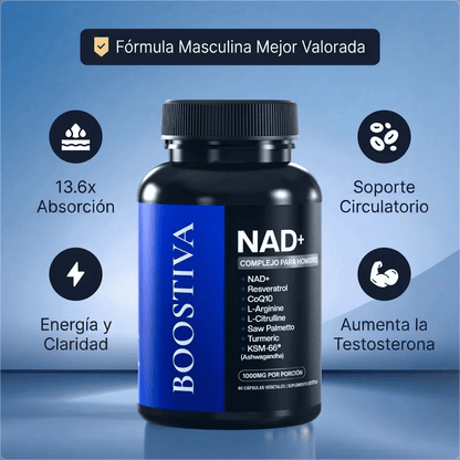 Fórmula de máxima potencia: NAD+ liposomal para hombres - Upper