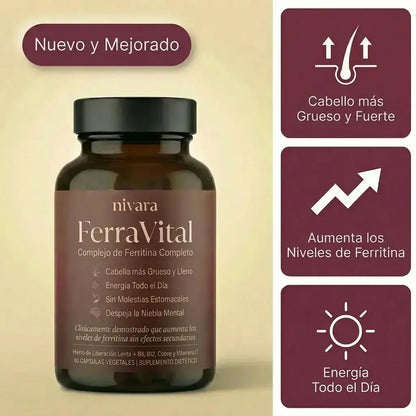 Soporte de ferritina™ Cabello visible en 30 días.