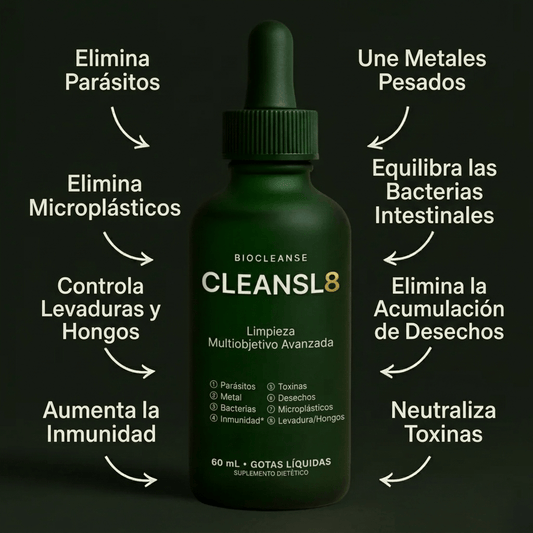 Limpieza corporal completa definitiva para eliminar parásitos, metales y microplásticos.