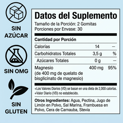 Gomitas de bisglicinato de magnesio