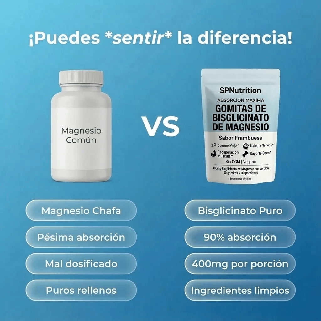Gomitas de bisglicinato de magnesio