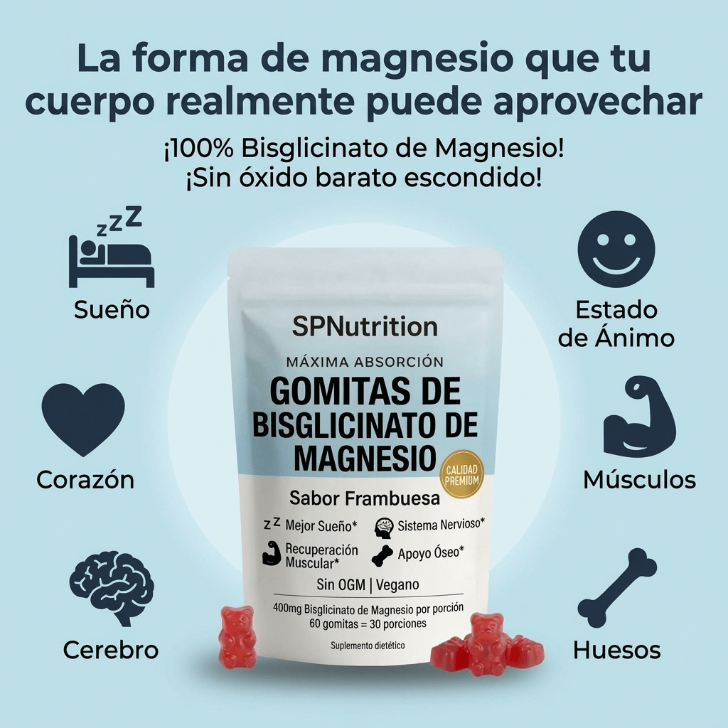 Gomitas de bisglicinato de magnesio