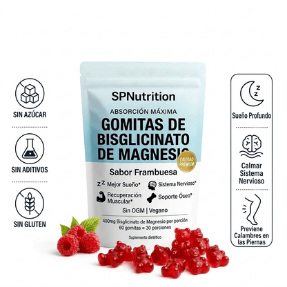 Gomitas de bisglicinato de magnesio