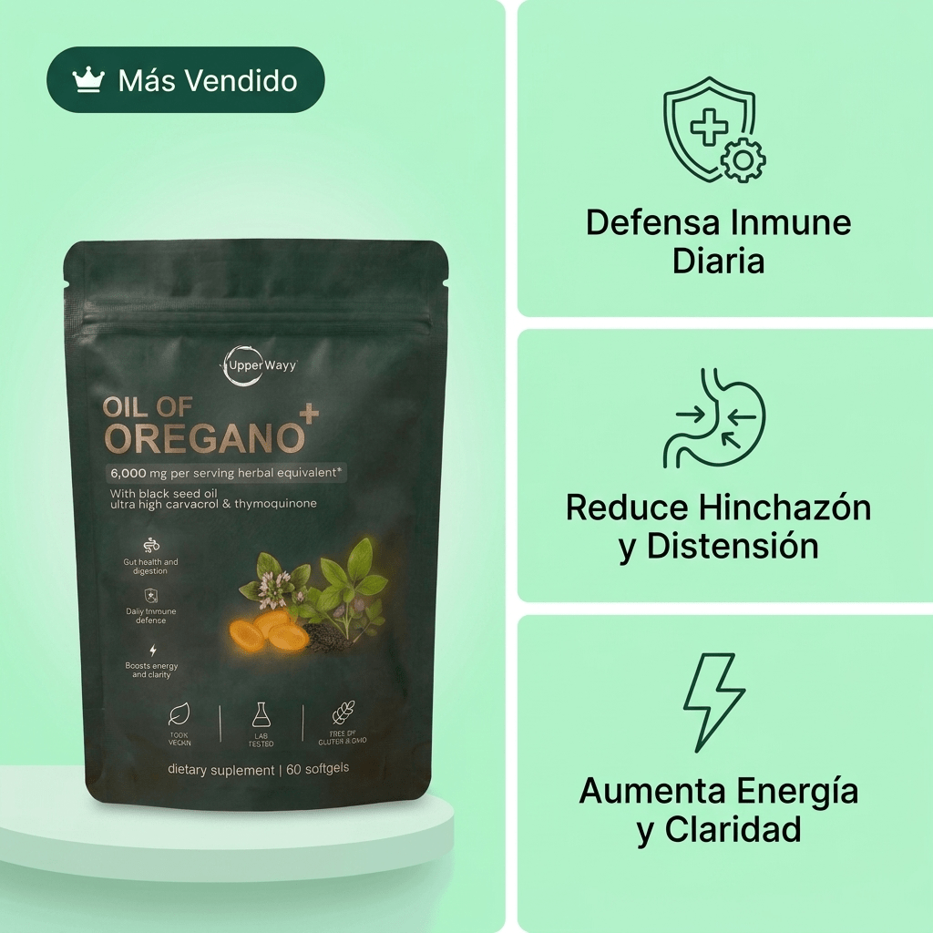 Nueva fórmula de máxima potencia: cápsulas de Aceite de Orégano de Upperwayy™️ - Upper