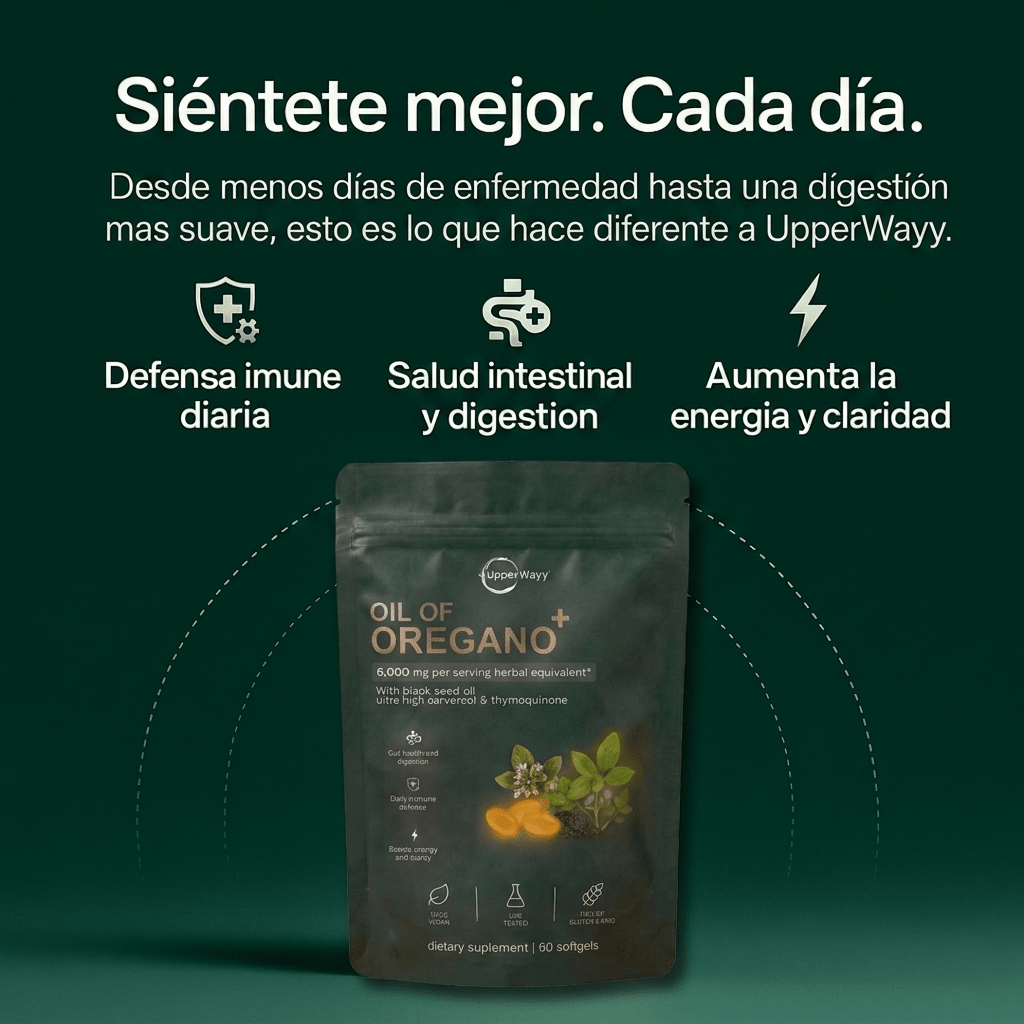 Nueva fórmula de máxima potencia: cápsulas de Aceite de Orégano de Upperwayy™️ - Upper