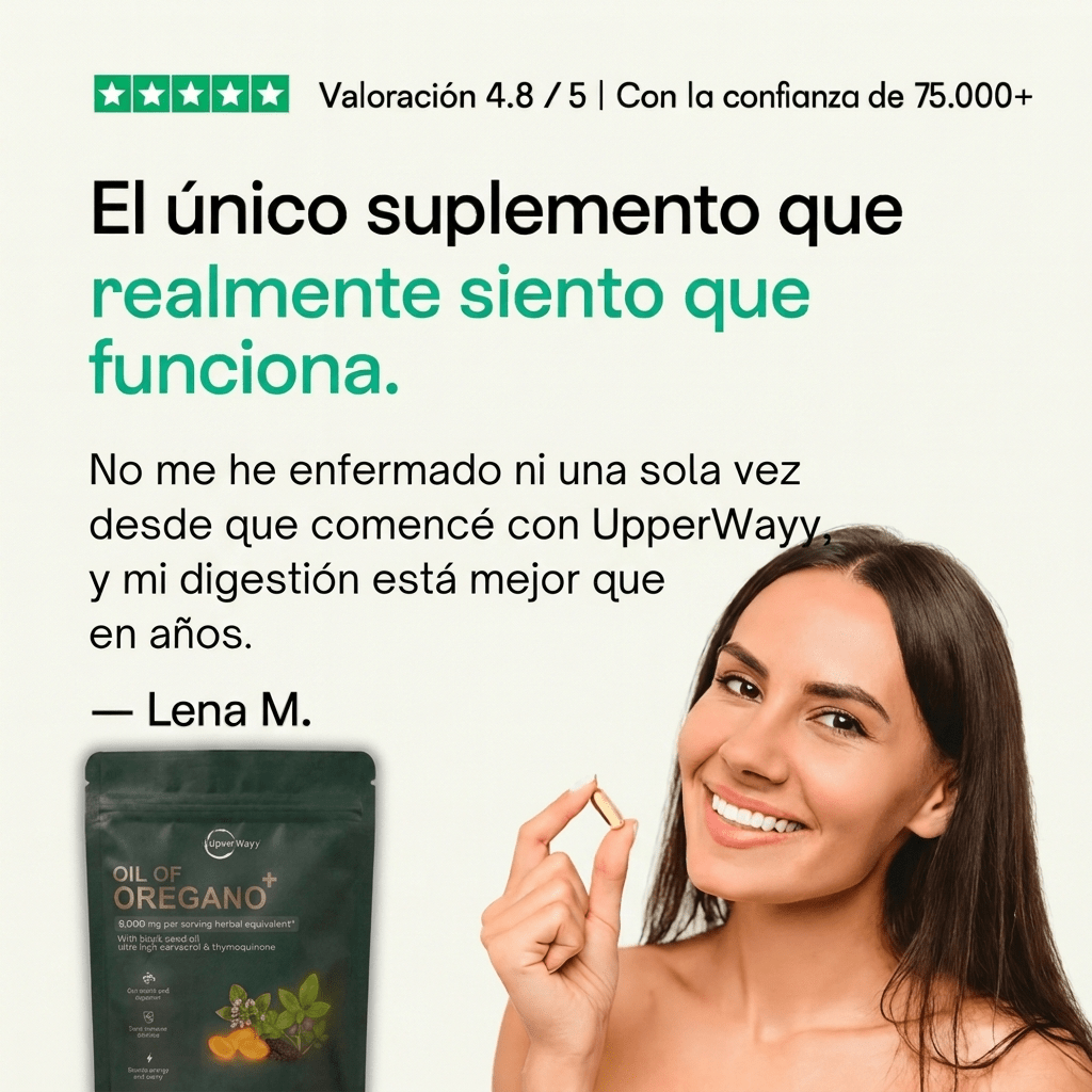 Nueva fórmula de máxima potencia: cápsulas de Aceite de Orégano de Upperwayy™️ - Upper