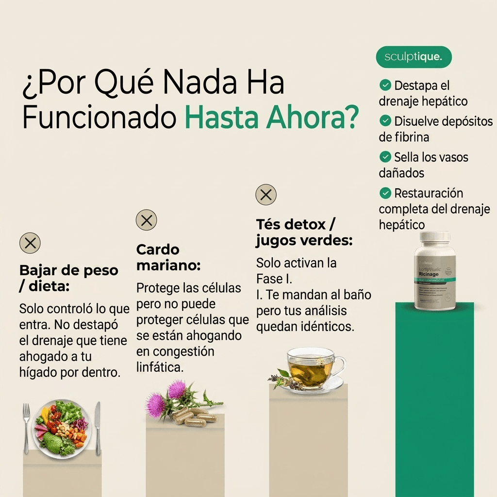 Nueva fórmula de máxima potencia: cápsulas de drenaje hepático de Sculptique™ - Upper
